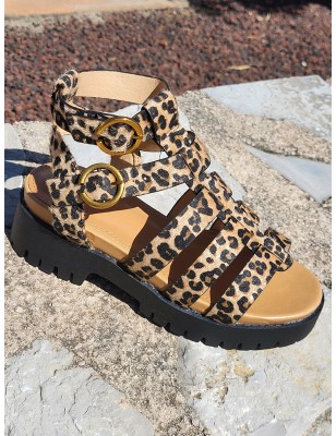Sandales femme Atila léopard