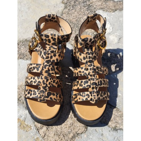 Sandales femme Atila léopard
