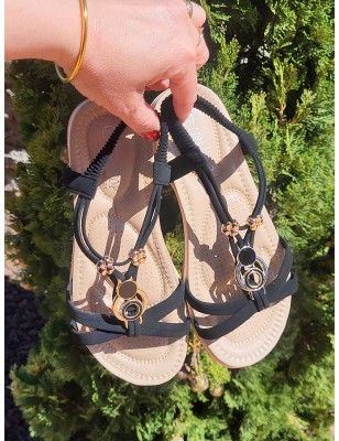 Sandales femme Elaura noires