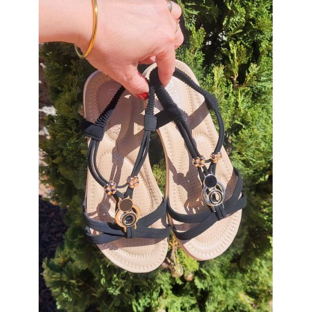 Sandales femme Elaura noires