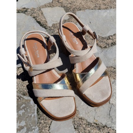 Sandales à talon Armenia beiges
