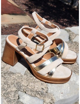 Sandales à talon Armenia beiges