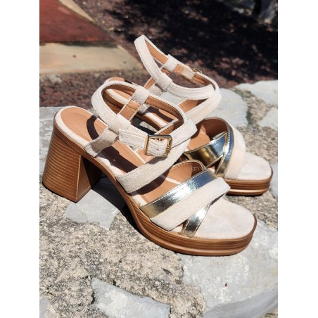 Sandales à talon Armenia beiges