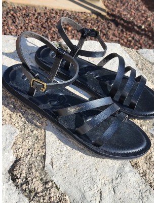 Sandales femme Pepe Jeans Rio noires