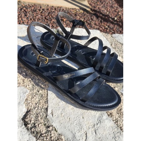 Sandales femme Pepe Jeans Rio noires