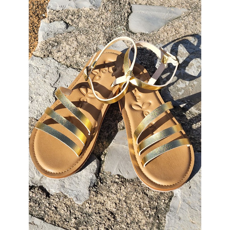 Sandales femme Pepe Jeans Rio dorées