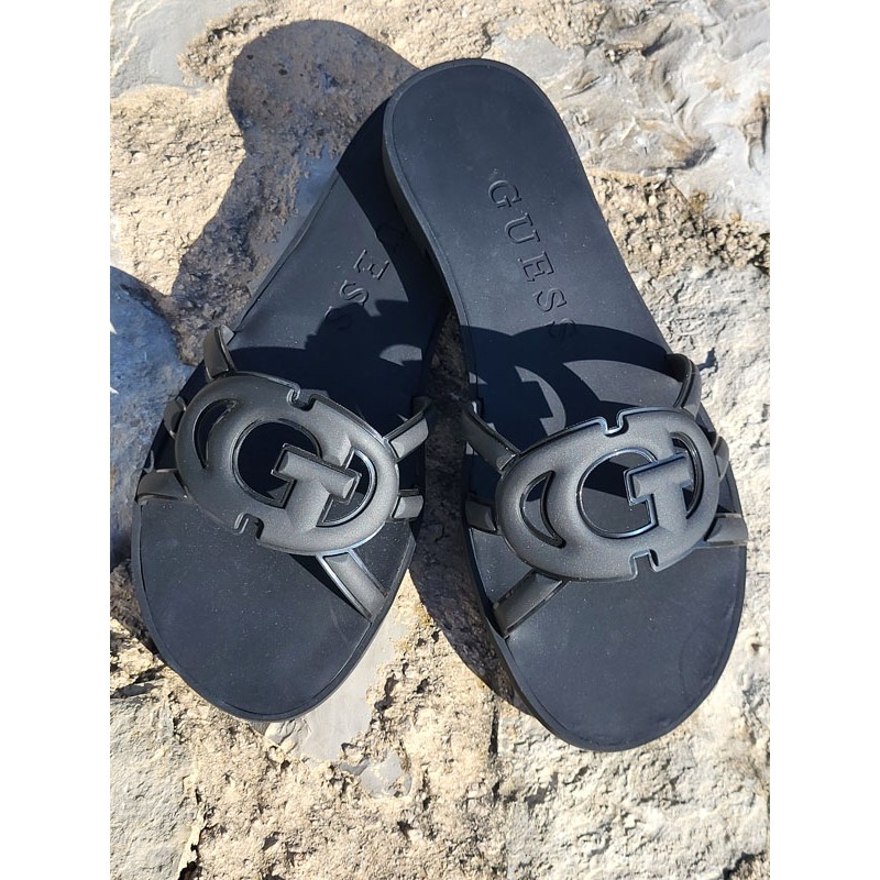 Mules femme Guess Rosgo noires