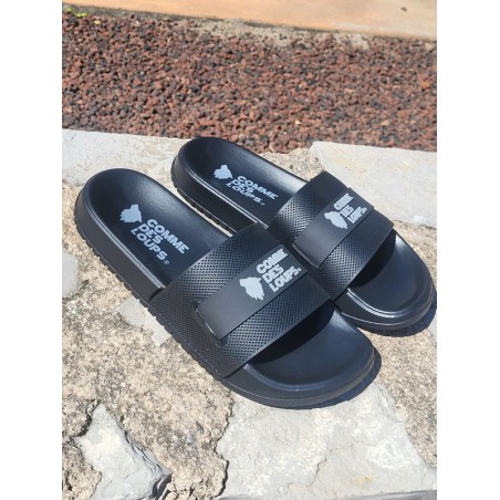 Claquettes homme Comme Des Loups Cla noires