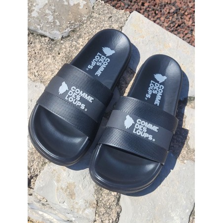Claquettes homme Comme Des Loups Cla noires