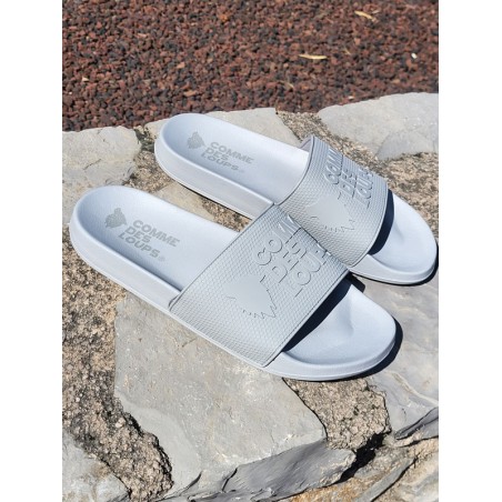 Claquettes homme Comme Des Loups Cla-1 grises