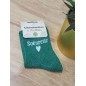 Chaussettes à paillettes "soeurette" vertes