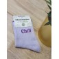 Chaussettes à paillettes "chill" violettes