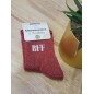 Chaussettes à paillettes "BFF" rouges