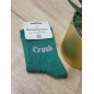 Chaussettes à paillettes "crush" vertes