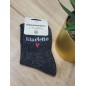 Chaussettes à paillettes "starlette" noires