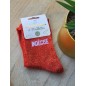 Chaussettes à paillettes "indécise" rouges