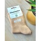 Chaussettes à paillettes "mytho" beige