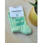 Chaussettes à paillettes "mojito addict" vertes