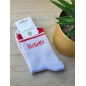Chaussettes à paillettes "bichette" dorées