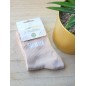 Chaussettes à paillettes "seum" beiges