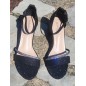 Escarpins femme Diana noirs pailletés