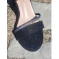 Escarpins femme Diana noirs pailletés