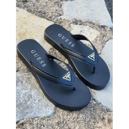Tongs femme Guess Candry noires