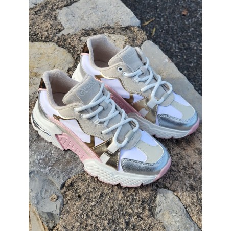 Baskets femme sneakers Guess Ciesta roses