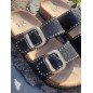 Mules femme Fanny noires