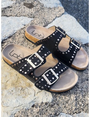 Mules femme LPB Nessa noires