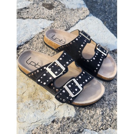 Mules femme LPB Nessa noires