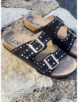 Mules femme LPB Nessa noires