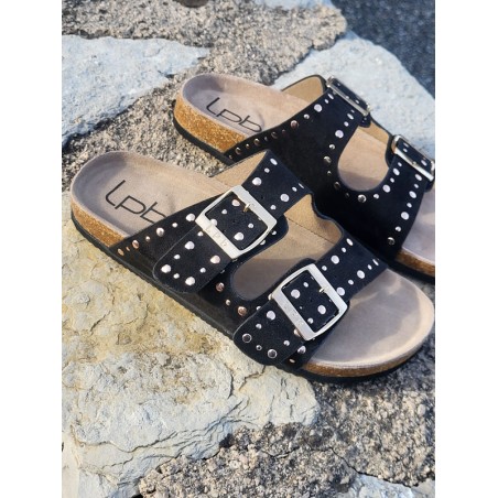 Mules femme LPB Nessa noires