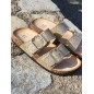 Mules femme Fanny dorées