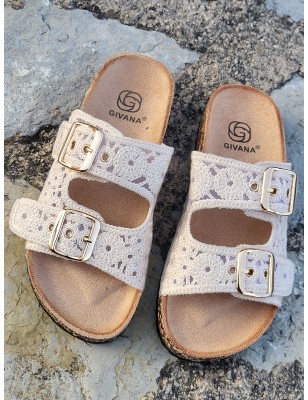 Mules femme Sixtine beiges