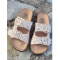Mules femme Sixtine beiges