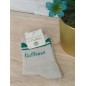 Chaussettes à paillettes "gaffeuse" dorées