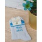 Chaussettes à paillettes "wesh alors" argentées