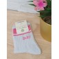 Chaussettes à paillettes "baby" argentées