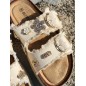 Mules compensées femme Tiffaine beiges Mules compensées femme Tiffaine beiges