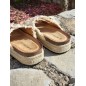 Mules compensées femme Tiffaine beiges Mules compensées femme Tiffaine beiges
